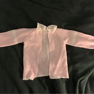 Pink baby cardigan